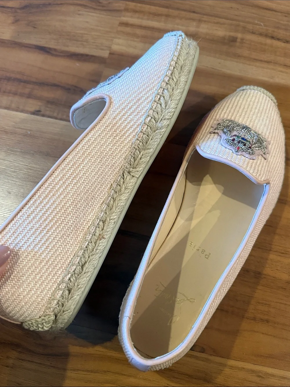 Christian Louboutin Women's Nanou Orlato Donna Espadrilles size 40